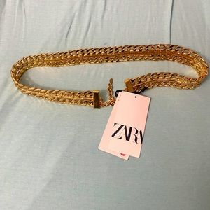 Gold chain belt